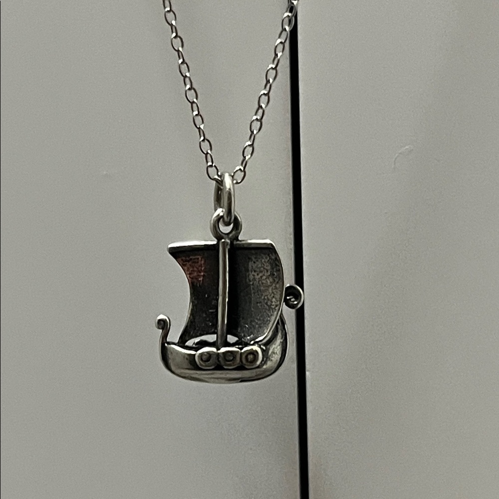 Sterling KOPI Viking Ship pendant - Picture 7 of 13